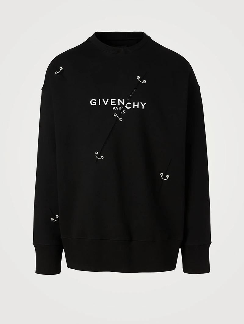 Oversized Sweatshirt With Metal Detail