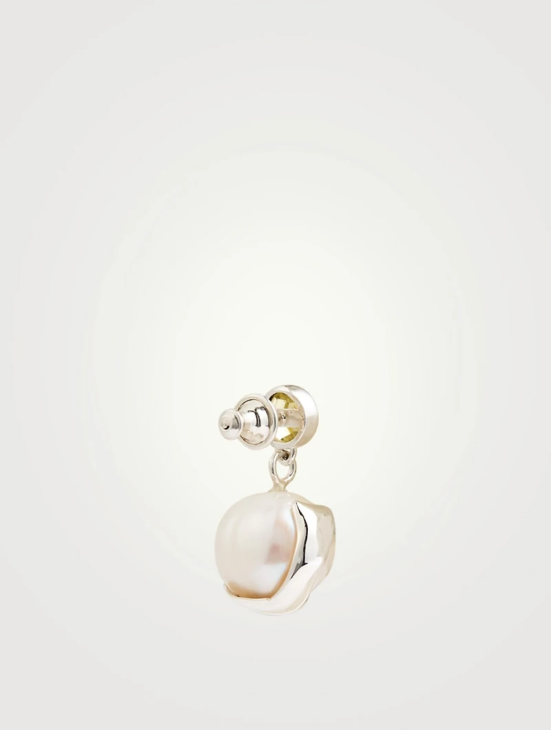 Pomme Sterling Silver Drop Earrings With Pearls