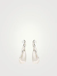 Sterling Silver Twist Hoop Earrings