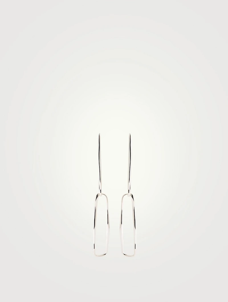 Sterling Silver Paperclip Earrings