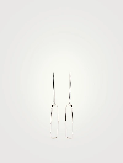 Sterling Silver Paperclip Earrings