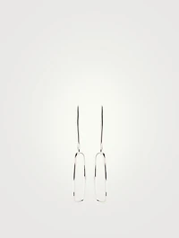Sterling Silver Paperclip Earrings