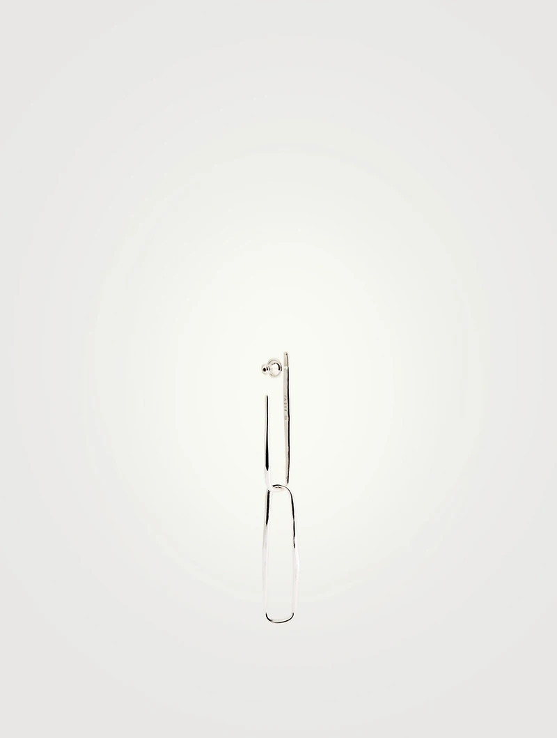 Sterling Silver Paperclip Earrings