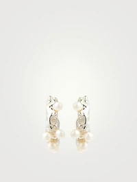 Small Roca Sterling Silver Hoop Earrings