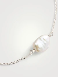 Keshi Sterling Silver Bracelet With Pearl