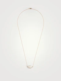 Keshi 14K Gold Necklace With Pearl