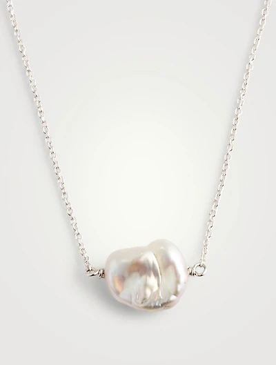 Keshi Sterling Silver Necklace With Pearl