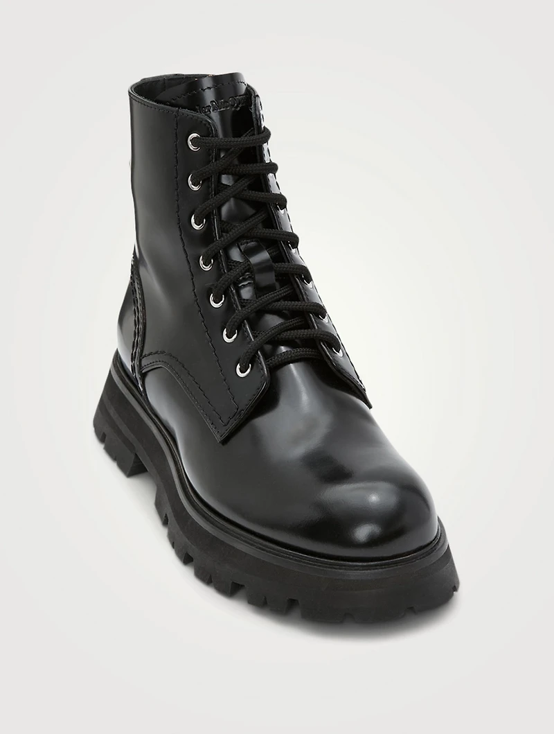 Wander Leather Combat Boots