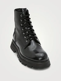 Wander Leather Combat Boots