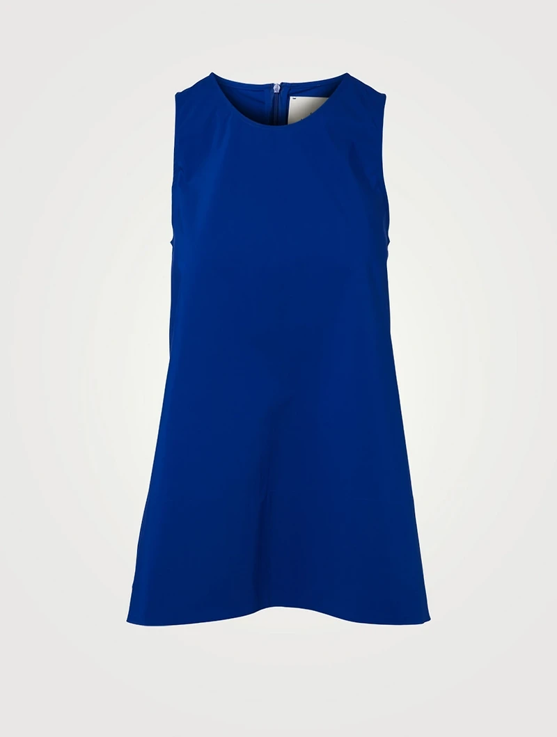 Busca Linen-Cotton Blend Sleeveless Top