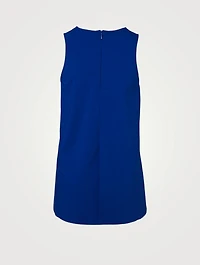 Busca Linen-Cotton Blend Sleeveless Top