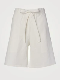 Leda Linen Bermuda Shorts