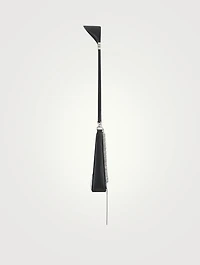 Small Cut Out Leather Bag With Chain