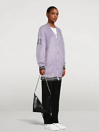 Small Cut Out Leather Bag With Chain