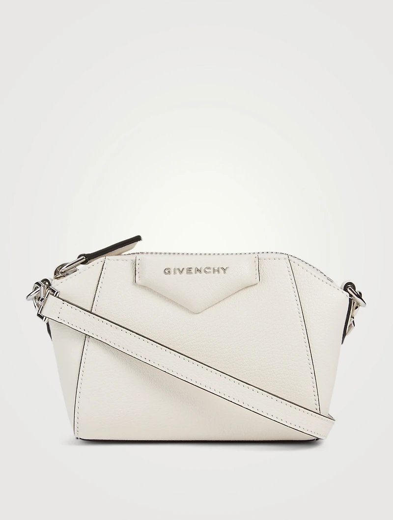 Nano Antigona Leather Crossbody Bag