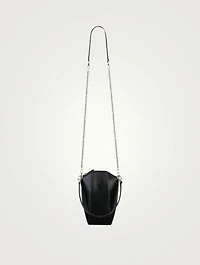 Mini Antigona Vertical Leather Crossbody Bag