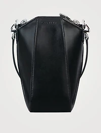 Mini Antigona Vertical Leather Crossbody Bag