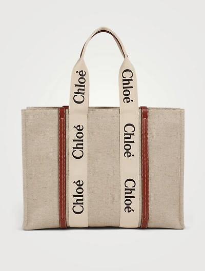 Large Woody Canvas Tote Bag