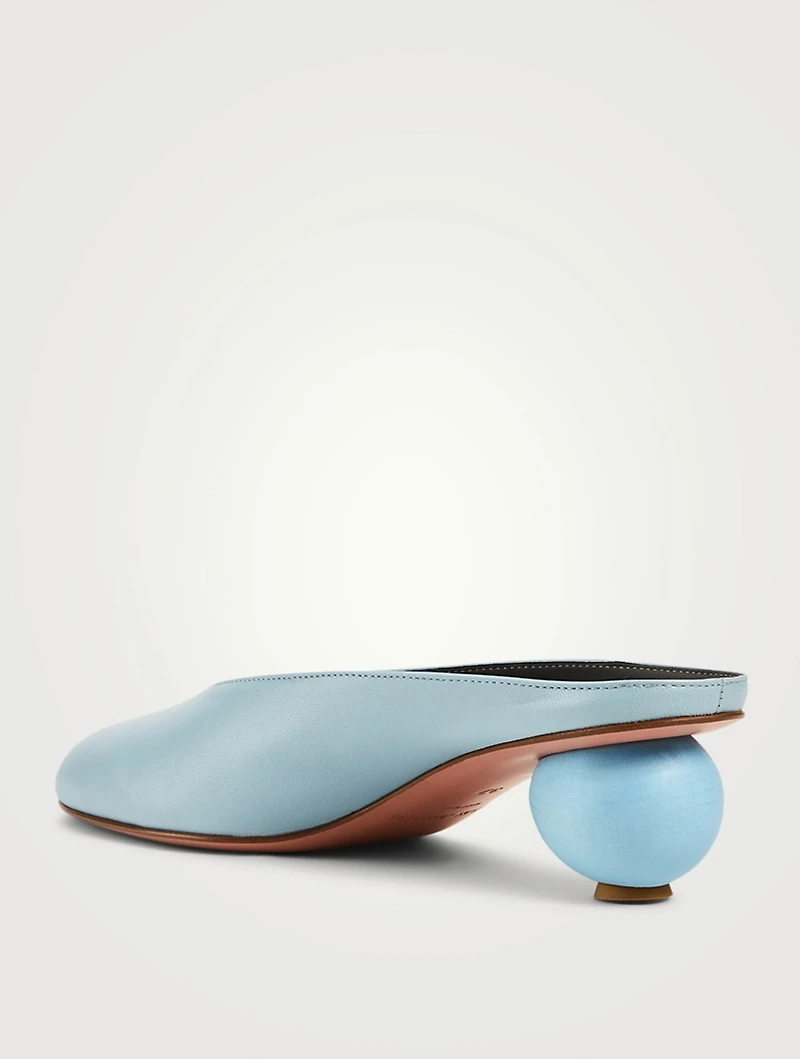 Egg Leather Mules