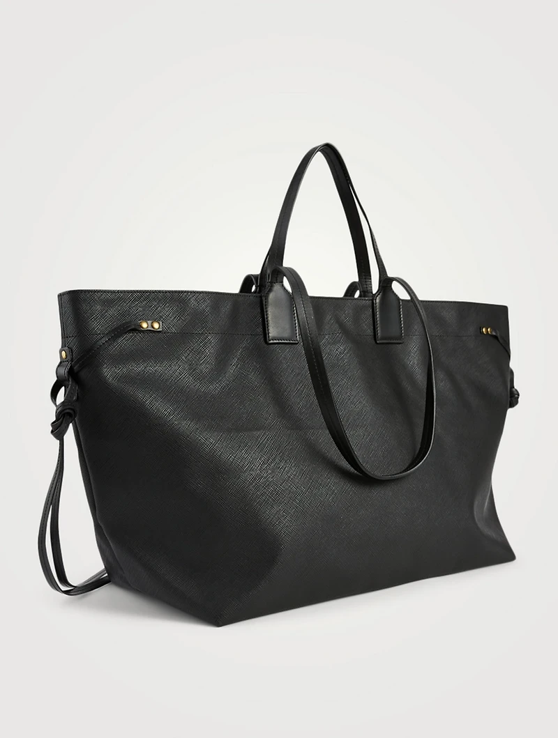 Wydra Faux Leather Shopper Tote Bag