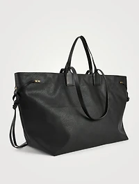 Wydra Faux Leather Shopper Tote Bag