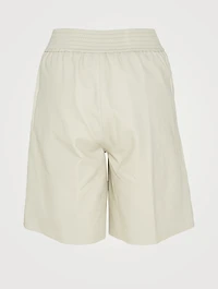 Rimini Leather Wide-Leg Shorts