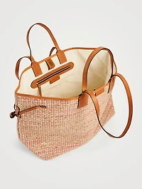 Wydra Woven Jute Shopper Tote Bag