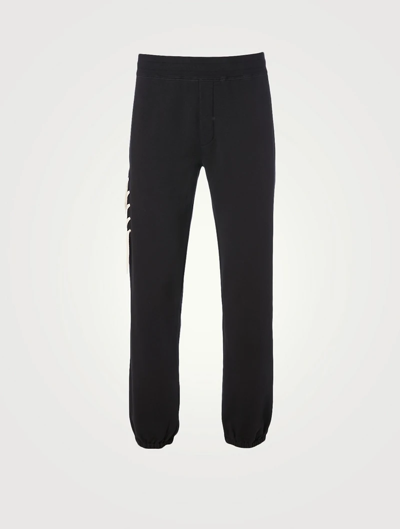 Laced Cotton Sweatpants