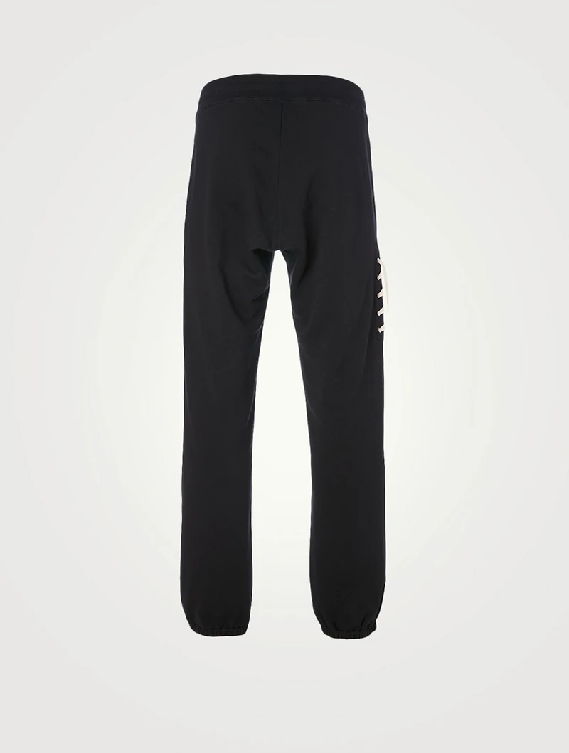 Laced Cotton Sweatpants