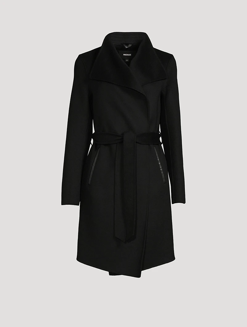 Laila Wool Coat With Waterfall Collar