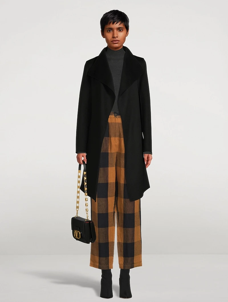 Laila Wool Coat With Waterfall Collar