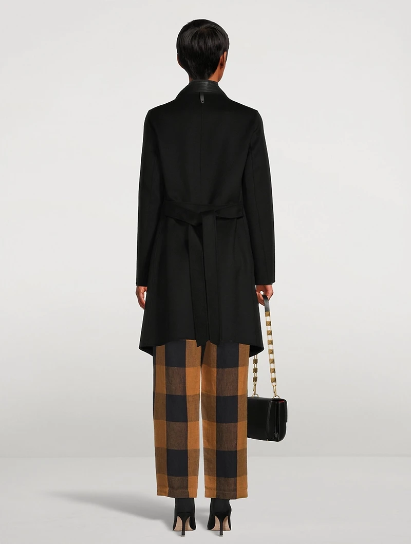 Laila Wool Coat With Waterfall Collar