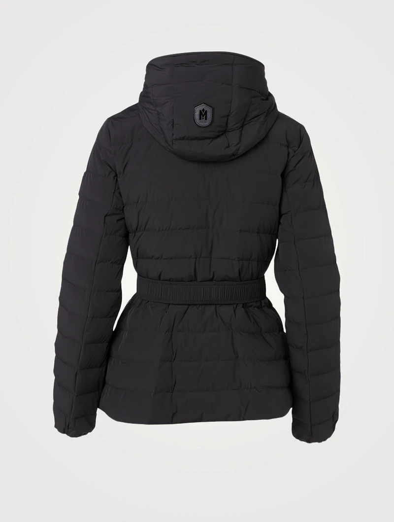 Roselyn Belted Down Jacket With Hood