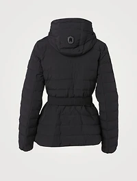 Roselyn Belted Down Jacket With Hood
