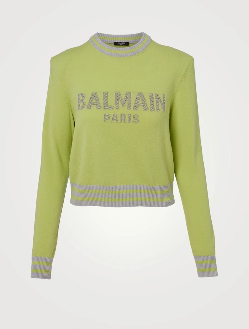 Wool And Cashmere Logo Sweater