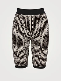 Monogram Jacquard Knit Bike Shorts