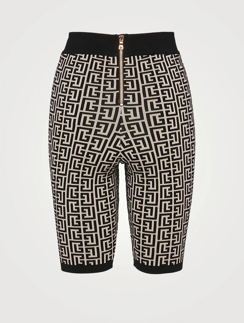 Monogram Jacquard Knit Bike Shorts