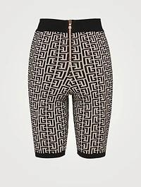 Monogram Jacquard Knit Bike Shorts