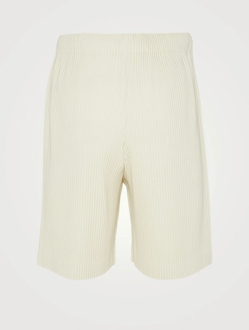 Pleats Drawstring Shorts