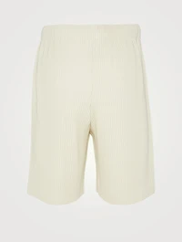 Pleats Drawstring Shorts