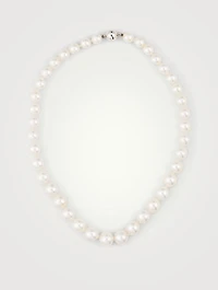 18K White Gold Pearl Necklace