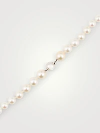 18K White Gold Multi-Strand Pearl Necklace