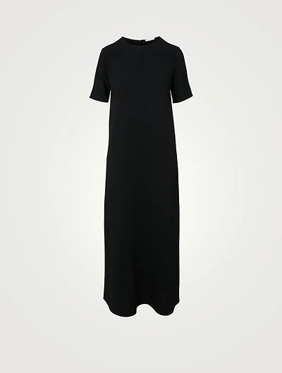 Robi Short-Sleeve Long Dress