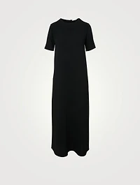 Robi Short-Sleeve Long Dress
