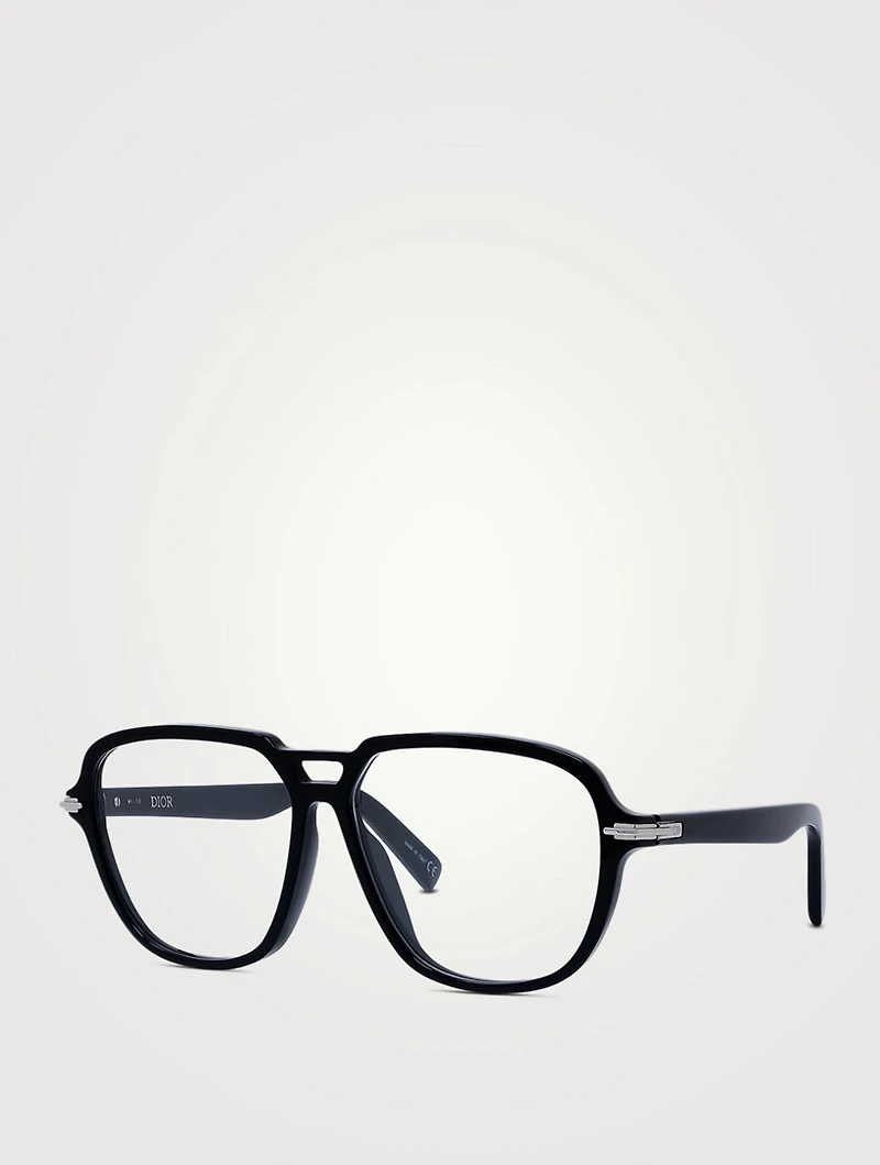 DiorBlackSuitO AI Aviator Optical Glasses