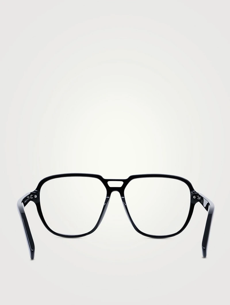 DiorBlackSuitO AI Aviator Optical Glasses