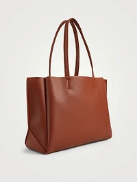 Large Vegan Leather Tote Bag
