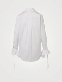 Cotton Flounce Cuff Shirt