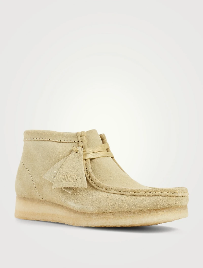Wallabee Suede Lace-Up Ankle Boots