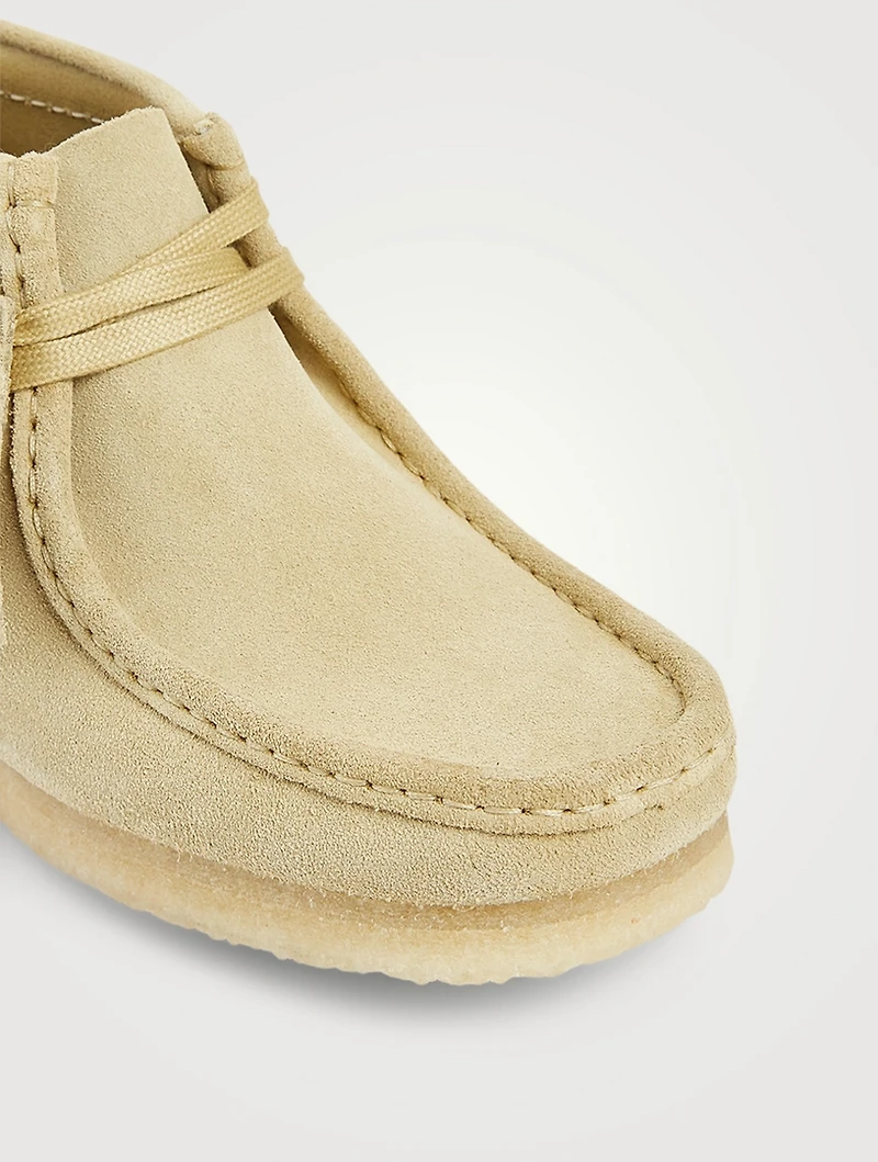 Wallabee Suede Lace-Up Ankle Boots